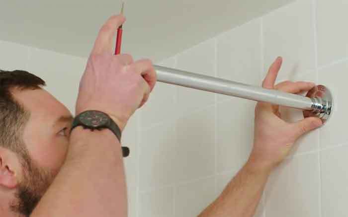 how to install a wall mounted shower arm