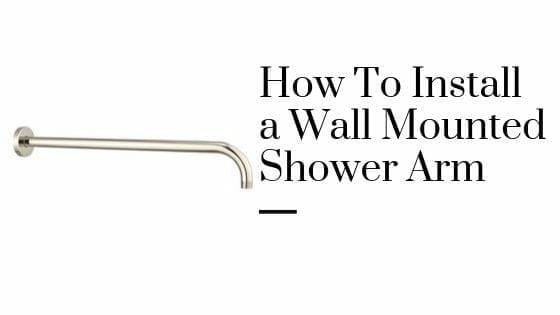 how to install a wall mounted shower arm