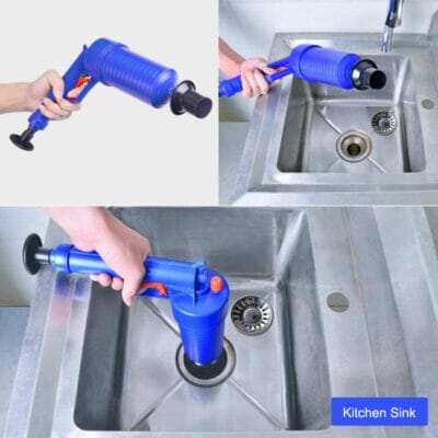 clog demolisher kitchen sink