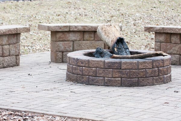 Awesome backyard with fire pit