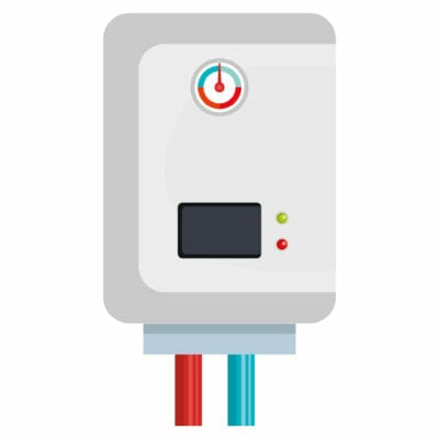 water heater isolated icon